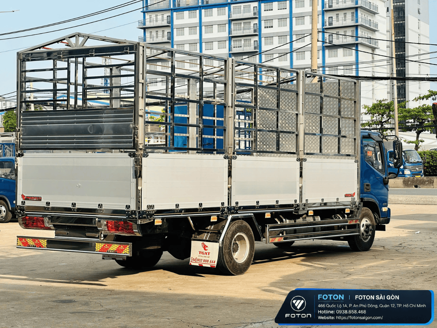 Foton Aumark S70L Tải 7T5 Thùng Mui Bạt Bửng Nhôm